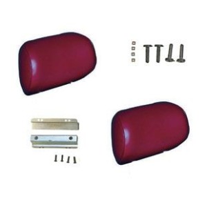 FORD MUSTANG 1964-1967 APPUIS TETE ROUGE FONCE Sport seal headrest dark red SCOTT DRAKE SS-HR-DR