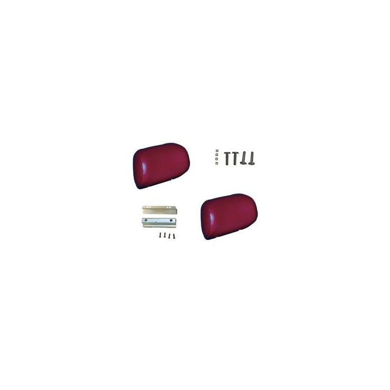 FORD MUSTANG 1964-1967 APPUIS TETE ROUGE FONCE Sport seal headrest dark red SCOTT DRAKE SS-HR-DR