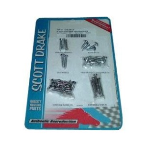 FORD MUSTANG 1967-1968 CABRIOLET KIT DE VIS POUR INTERIEUR interior trim screw kit Deluxe SCOTT DRAKE ITS-67-CV