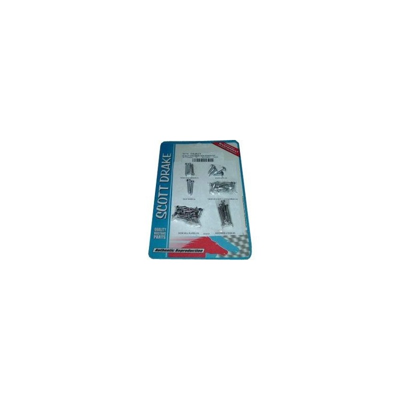 FORD MUSTANG 1967-1968 CABRIOLET KIT DE VIS POUR INTERIEUR interior trim screw kit Deluxe SCOTT DRAKE ITS-67-CV