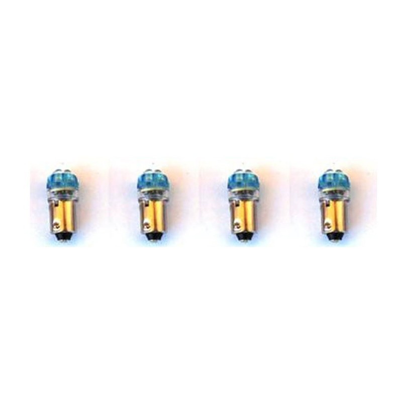 FORD MUSTANG 1964-1968 SET DE 4 AMPOULES LED POUR PANNEAU D INSTRUMENT BLEU Instrument Panel LED Light Bulbs Blue 1895 set of 4