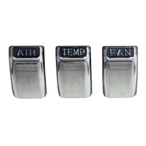 FORD MUSTANG 1968 SET DE BOUTONS D AIR CONDITIONNE Air conditioning knob set SCOTT DRAKE C8ZZ-18519-ACK