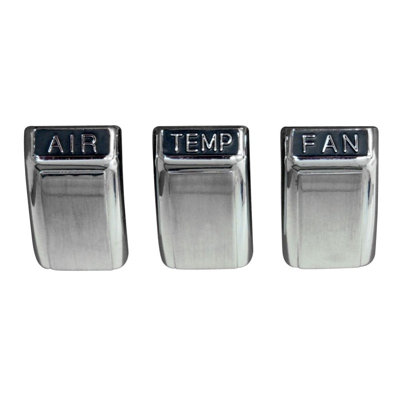 FORD MUSTANG 1968 SET DE BOUTONS D AIR CONDITIONNE Air conditioning knob set SCOTT DRAKE C8ZZ-18519-ACK