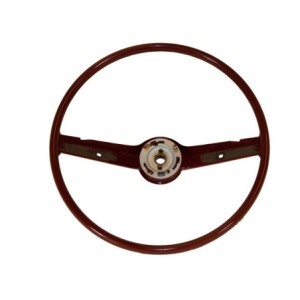 FORD MUSTANG 1968-1969 VOLANT STANDARD ROUGE Standard steering wheel dark red SCOTT DRAKE C8ZZ-3600-DR