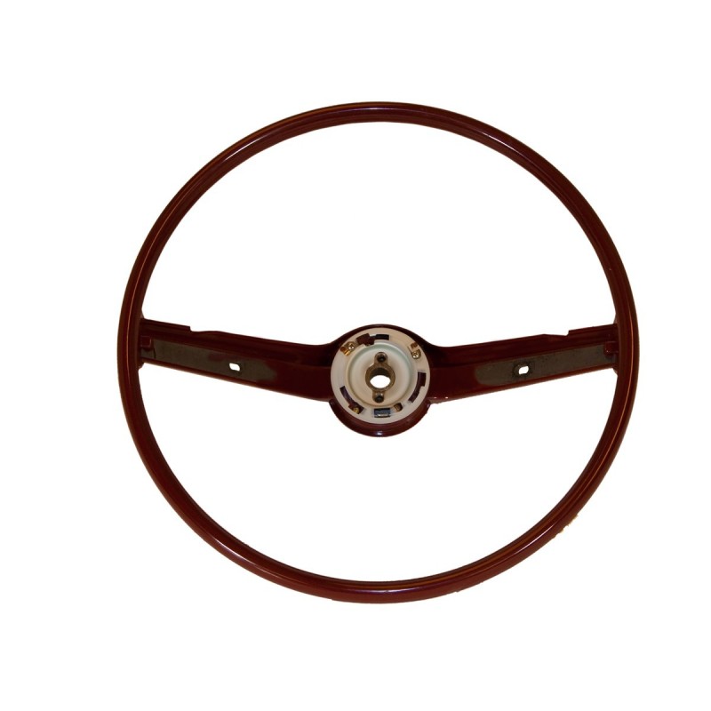 FORD MUSTANG 1968-1969 VOLANT STANDARD ROUGE Standard steering wheel dark red SCOTT DRAKE C8ZZ-3600-DR