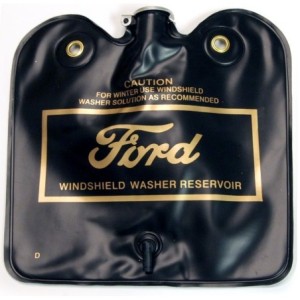 FORD MUSTANG 1966-1967 RESERVOIR LIQUIDE LAVE GLACE VERSION CONCOURS Mustang washer bag assembly gold logo SCOTT DRAKE C1AZ-1761