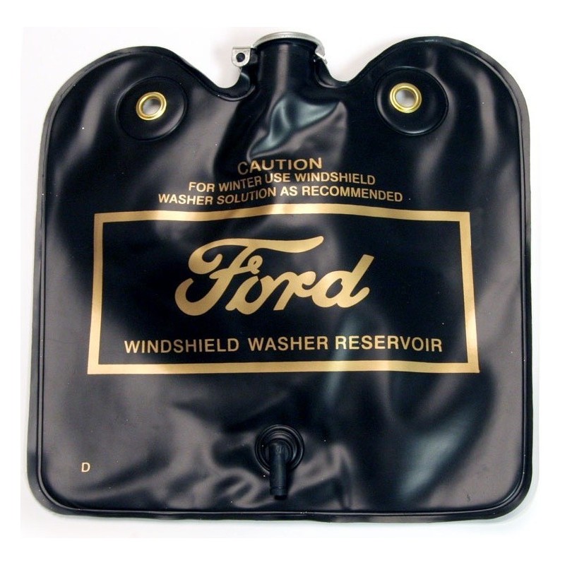 FORD MUSTANG 1966-1967 RESERVOIR LIQUIDE LAVE GLACE VERSION CONCOURS Mustang washer bag assembly gold logo SCOTT DRAKE C1AZ-1761