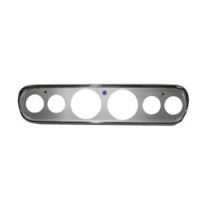 FORD MUSTANG 1965-1966 FACADE DE COMPTEUR Custom 6 hole instrument bezel brushed aluminium SCOTT DRAKE C5ZZ-10838-6-AL
