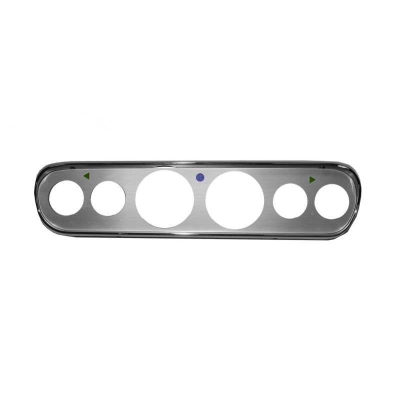 FORD MUSTANG 1965-1966 FACADE DE COMPTEUR Custom 6 hole instrument bezel brushed aluminium SCOTT DRAKE C5ZZ-10838-6-AL