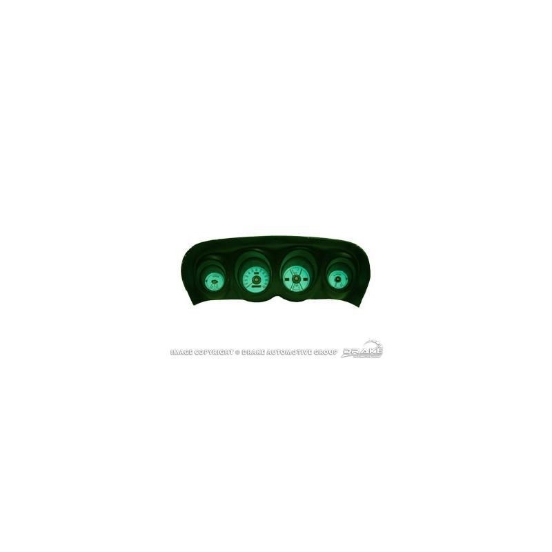 FORD MUSTANG 1969-1970 Electro Luminescent Instrument panels 6 piece no tach SCOTT DRAKE C9ZZ-10890-GLO