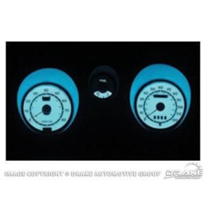 FORD MUSTANG 1971-1973 Standard Electro Luminescent Panel with tachometer SCOTT DRAKE D1ZZ-10890-TGLO