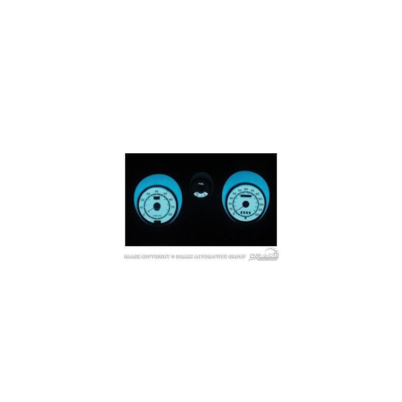 FORD MUSTANG 1971-1973 Standard Electro Luminescent Panel with tachometer SCOTT DRAKE D1ZZ-10890-TGLO