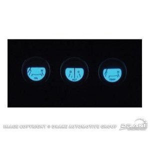 FORD MUSTANG 1971-1973 Standard Electro Luminescent Panel with tachometer SCOTT DRAKE D1ZZ-10890-TGLO