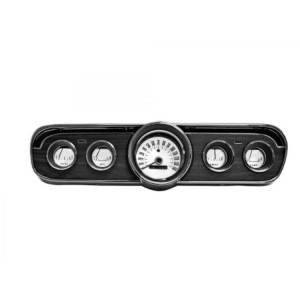 FORD MUSTANG 1966 White face gauge appliques set 5 piece SCOTT DRAKE C6ZZ-10890-W
