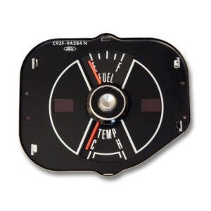 FORD MUSTANG 1970 JAUGE A ESSENCE ET TEMPERATURE NOIR Fuel temp gauge black SCOTT DRAKE C9ZF-9A284