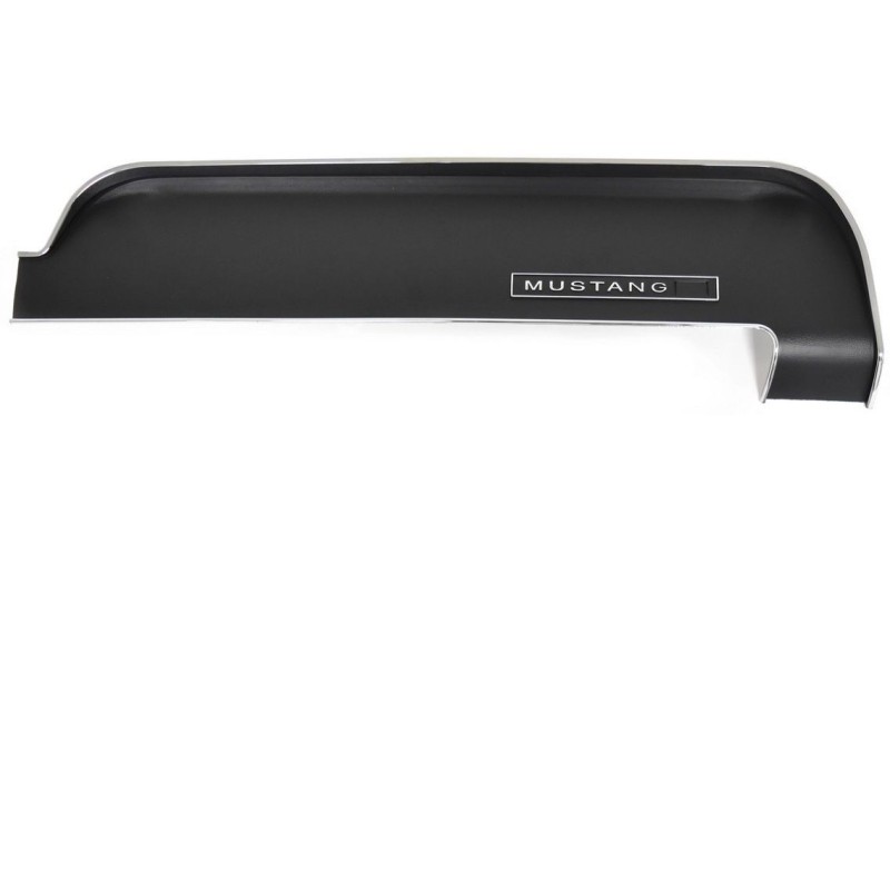 FORD MUSTANG 1967-1968 FACADE DE TABLEAU DE BORD NOIR COTE PASSAGE SOUS LICENCE FORD Upper dash panel black SCOTT DRAKE C7ZZ-650