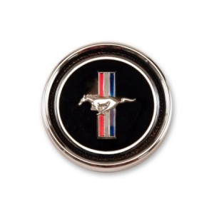 FORD MUSTANG 1967-1968 EMBLEME DE PANNEAU DELUXE AVEC BASE Deluxe Dash Panel Emblem and base SCOTT DRAKE C7ZZ-65044A90EP