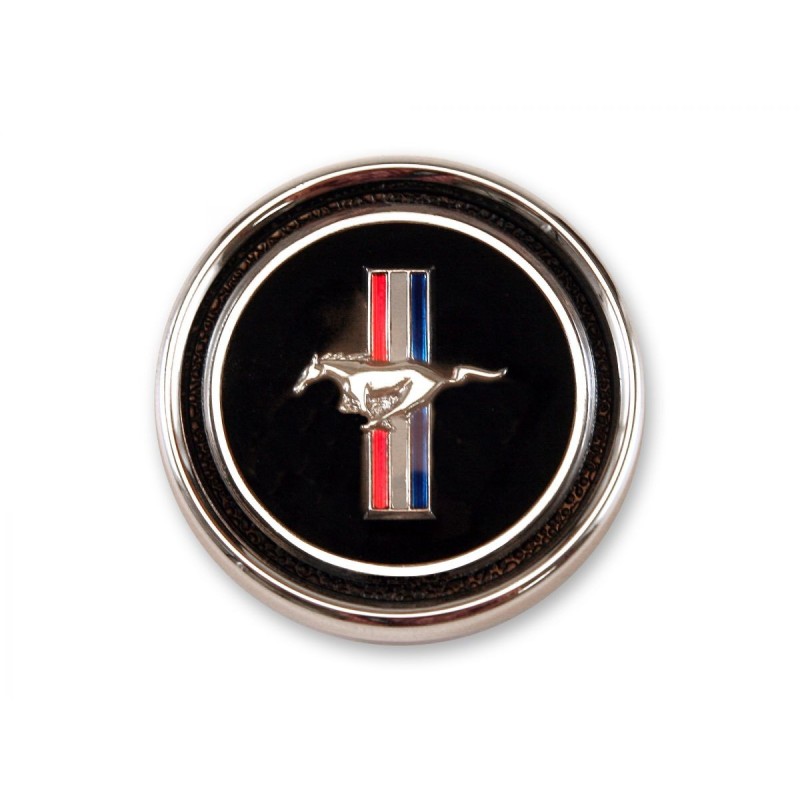 FORD MUSTANG 1967-1968 EMBLEME DE PANNEAU DELUXE AVEC BASE Deluxe Dash Panel Emblem and base SCOTT DRAKE C7ZZ-65044A90EP