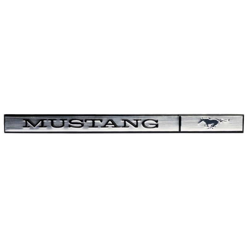 FORD MUSTANG 1971-1973 Dash Emblem Mustang script except Grande SCOTT DRAKE D1ZZ-6504774-EM