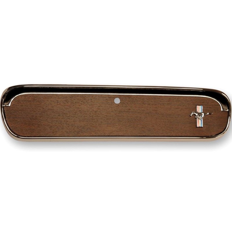 FORD MUSTANG 1965-1966 PORTE DE BOITE A GANTS METAL AVEC FACADE GRAIN DE BOIS PONY Glove box door wood grain SCOTT DRAKE C5ZZ-65