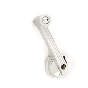 FORD MUSTANG 1965-1967 POIGNEE DE FENETRE LEVE VITRE ARRIERE SATIN quarter window crank satin SCOTT DRAKE C5ZZ-6530322-S