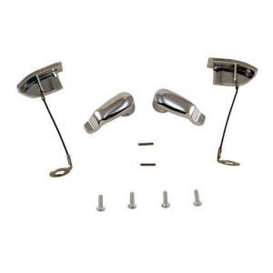 FORD MUSTANG 1969-1970 FASTBACK SPORTSROOF KIT DE QUARTS DE POIGNEES DE PANEAU ET FENETRE Quarter panel window handles kit SCOTT