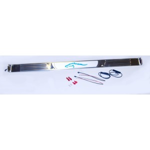FORD MUSTANG 1964-1968 COUPE ET FASTBACK SET DE BARRES DE SEUIL LEGERES AVEC LUMIERE Coupe and fastback Lighted Sill Plates SCOT