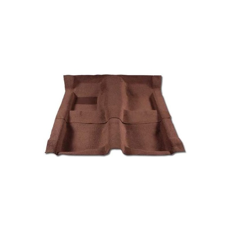 FORD MUSTANG 1965-1968 COUPE KIT COMPLET DE MOQUETTE AVANT + ARRIERE MARRON FONCE 80% NILON 20% RAYON Carpet underlayment kit Da