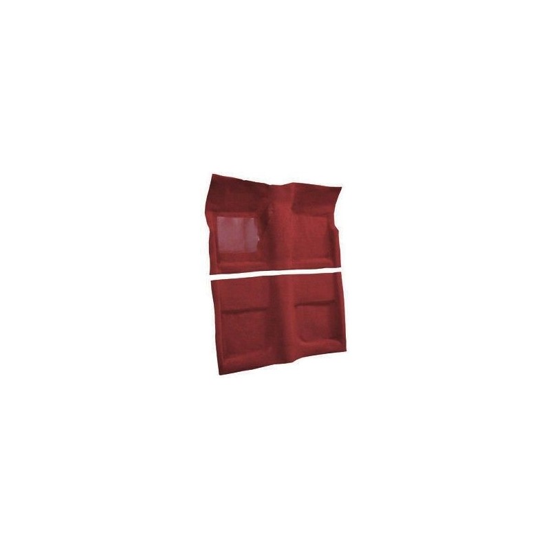 FORD MUSTANG 1965-1968 COUPE KIT COMPLET DE MOQUETTE AVANT + ARRIERE ROUGE BORDEAUX 80% NILON 20% RAYON Carpet underlayment kit