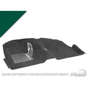 FORD MUSTANG 1969-1970 SPORTSROOF FASTBACK KIT MOQUETTE COMPLETE AVANT + ARRIERE MOULES VERT FONCE Molded carpet kit dark green