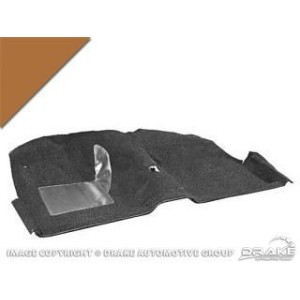 FORD MUSTANG 1969-1970 SPORTSROOF FASTBACK KIT MOQUETTE COMPLETE AVANT + ARRIERE MOULES GINGEMBRE Molded carpet kit ginger SCOTT