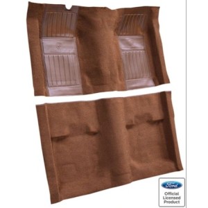 FORD MUSTANG 1971-1973 FASTBACK KIT MOQUETTE MOULES GINGEMBRE Molded carpet kit Ginger SCOTT DRAKE CAR71-FB-GI