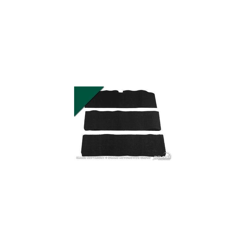 FORD MUSTANG 1969-1970 vFASTBACK SPORTSROOF MOQUETTE DE BANQUETTE RABATTABLE VERT FONCE Fold down seat carpet dark green SCOTT D