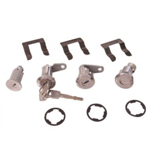 FORD MUSTANG 1967-1969 SET DE SERRURE COMPLET POUR DEMARREUR PORTES ET COFFRE Ignition door trunk lock set SCOTT DRAKE C7AZ-6222