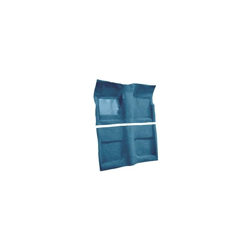FORD MUSTANG 1965-1968 CABRIOLET KIT COMPLET DE MOQUETTE AVANT + ARRIERE BLEU BRILLANT 80% NILON 20% RAYON molded Carpet Kit Bri