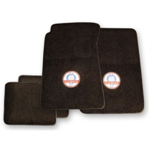 FORD MUSTANG 1964-1973 SET DE TAPIS AVEC LOGO CLASSIC COBRA Floor mats set with classic cobra logo black SCOTT DRAKE ACC-FM-COBR