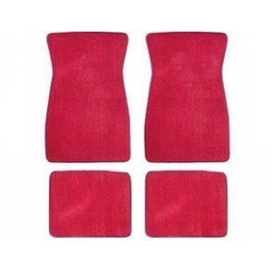 FORD MUSTANG 1964-1973 KIT SET DE TAPIS DE SOL ROUGE VIF Carpet floor Mats bright red SCOTT DRAKE ACC-FM-BR