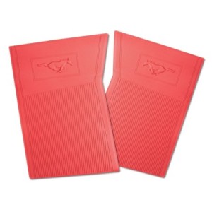 FORD MUSTANG 1964-1973 TAPIS D INTERIEUR PONY ROUGE OFFICIEL FORD pony floor mats red 4 pieces Official Ford SCOTT DRAKE C5ZZ-65