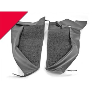 FORD MUSTANG 1965-1966 CABRIOLET KIT DE TAPIS POUR PANNEAUX D INTERIEUR ROUGE Pony kick panel Carpet red SCOTT DRAKE KPC-CNV-RD