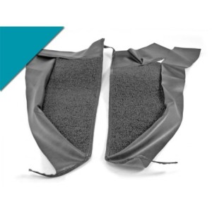 FORD MUSTANG 1965-1966 CABRIOLET KIT DE TAPIS POUR PANNEAUX D INTERIEUR TURQUOISE Pony kick panel Carpet turquoise SCOTT DRAKE K