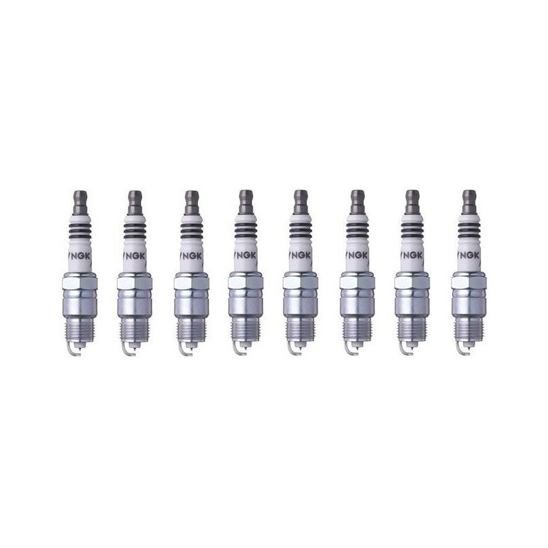 8 BOUGIES NGK UR5IX 7177 IRIDIUM PERFORMANCE FORD MUSTANG V8 (version petites bougies prise sur clé de 16 mm)