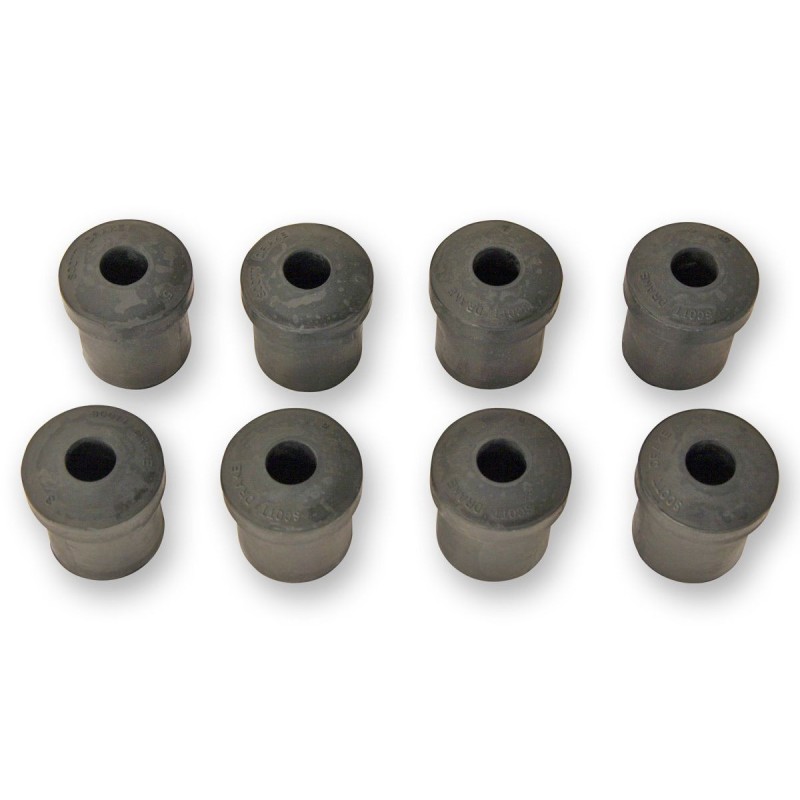 FORD MUSTANG 1964-1965 SET COMPLET DE SILENT BLOC POUR MANILLE Leaf Spring Shakle Bushing 9/16” Hole Rubber SCOTT DRAKE C5ZZ-578