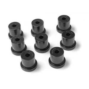 FORD MUSTANG 1966-1973 SET COMPLET DE SILENT BLOC POLYURETHANE POUR SHAKLE leaf spring shakle bushing 1/2 inch hole black polyur