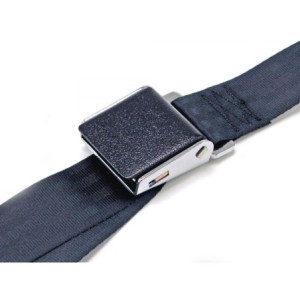 FORD MUSTANG 1964-1973 BOUCLE DE CEINTURE NOIR Black wrinkle seat belts SCOTT DRAKE SB-BK-DLX