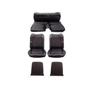 FORD MUSTANG 1965 FASTBACK SET COMPLET DE HOUSSE COUVRE SIEGE STANDARD NOIR Full Set Upholstery Standard Bright black SCOTT DRAK