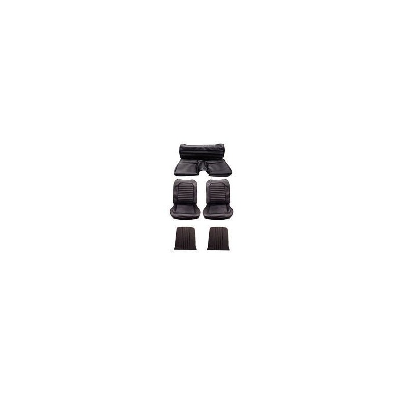 FORD MUSTANG 1965 FASTBACK SET COMPLET DE HOUSSE COUVRE SIEGE STANDARD NOIR Full Set Upholstery Standard Bright black SCOTT DRAK