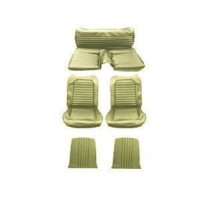 FORD MUSTANG 1965 FASTBACK SET COMPLET DE HOUSSE COUVRE SIEGE STANDARD LIERRE DORE Full Set Upholstery Standard Ivy Gold SCOTT D