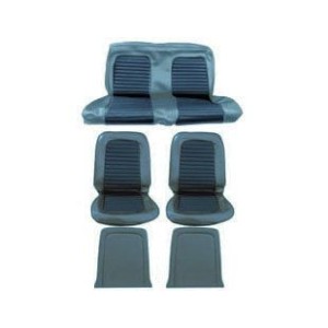 FORD MUSTANG 1966 COUPE SET COMPLET DE HOUSSE COUVRE SIEGE STANDARD BLEU Full Set Upholstery Standard Blue SCOTT DRAKE 66CP-S-FU