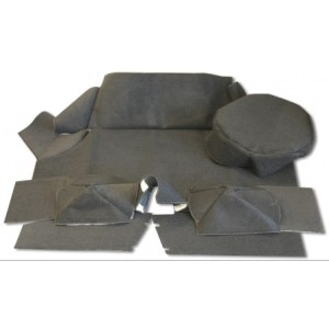 FORD MUSTANG 1970 KIT MOQUETTE Trunk carpet kit fastback black SCOTT DRAKE TMK-FB-70-BK