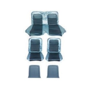 FORD MUSTANG 1967 CABRIOLET CONVERTIBLE SET COMPLET DE COUVRE SIEGE STANDARD BLEU Full Set Upholstery Standard Blue SCOTT DRAKE